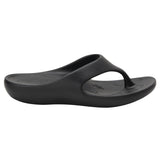 TRAQ Ode Womens Sandals Lightweight EVA Arch Support Comfort Thong in Black