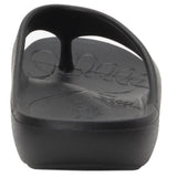 TRAQ Ode Womens Sandals Lightweight EVA Arch Support Comfort Thong in Black