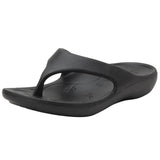 TRAQ Ode Womens Sandals Lightweight EVA Arch Support Comfort Thong in Black - EUR 42