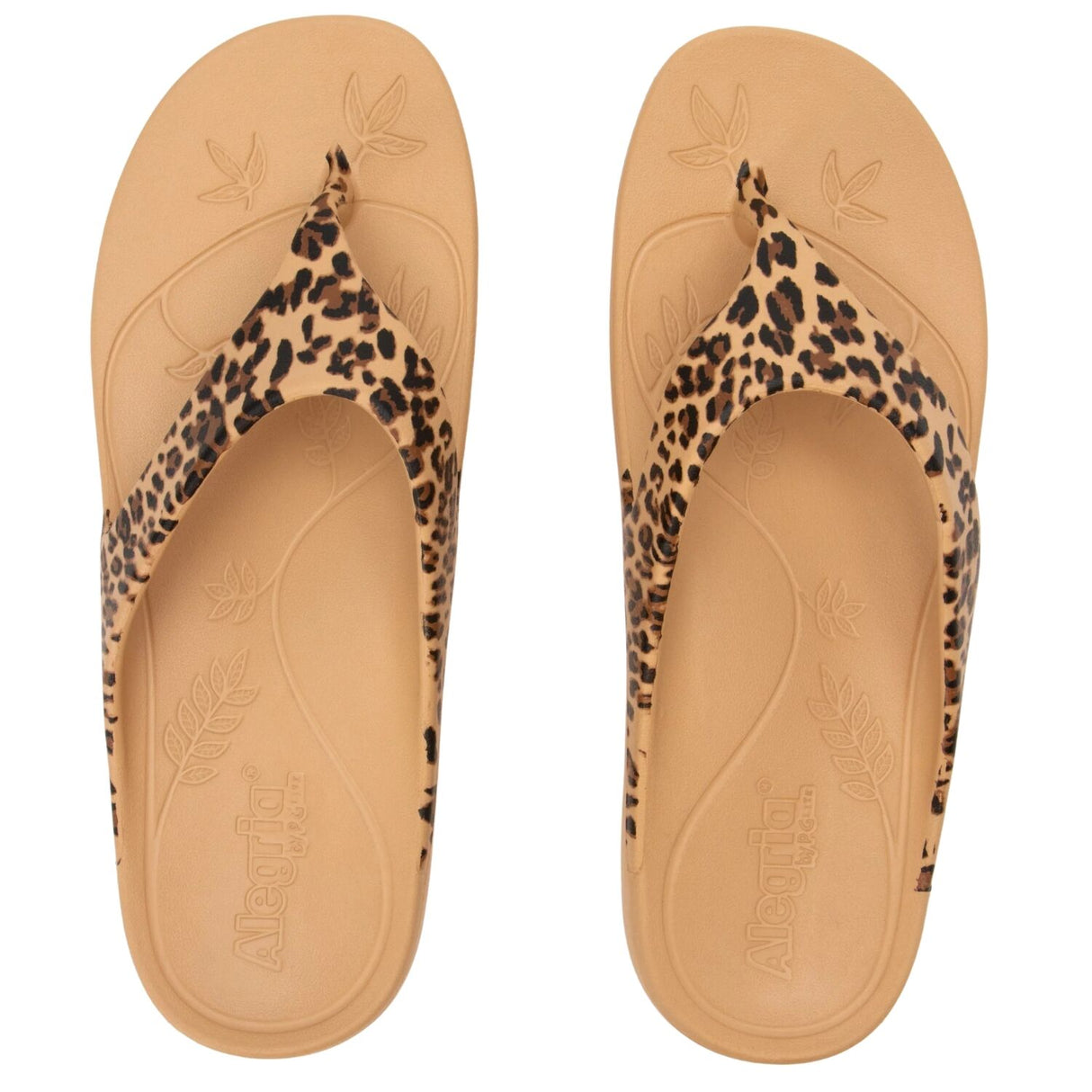 Alegria Ode Womens Sandals Leopard Print RecoverMe Arch Support Thong in Fierce