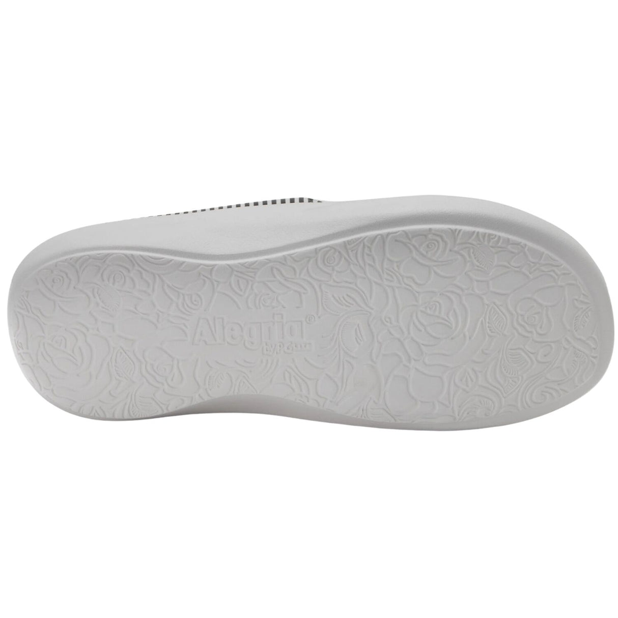 Alegria Ode Womens Sandals RecoverMe Arch Support Thong in Black & White Stripes