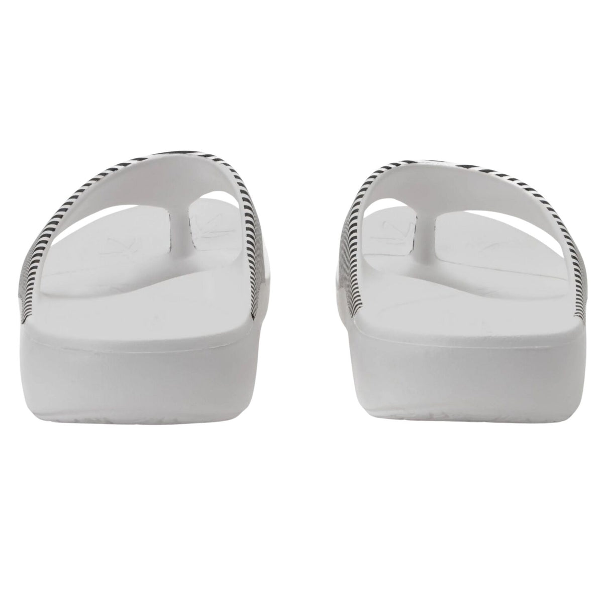 Alegria Ode Womens Sandals RecoverMe Arch Support Thong in Black & White Stripes