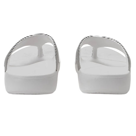 Alegria Ode Womens Sandals RecoverMe Arch Support Thong in Black & White Stripes