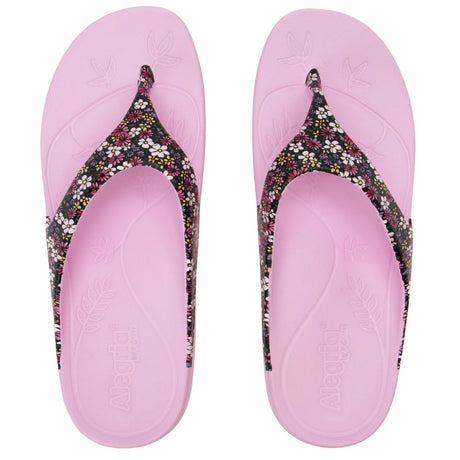 Alegria Ode Womens Sandals RecoverMe Arch Support Floral Thong in Wild Flower