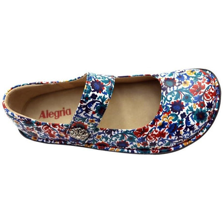 Alegria Paloma Womens Leather Mary Jane Slip Resistant Shoes in Primary Party