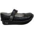 Alegria Paloma Womens Mary Jane Shoes Embossed Leather Comfort APMA in Inky - EUR 41