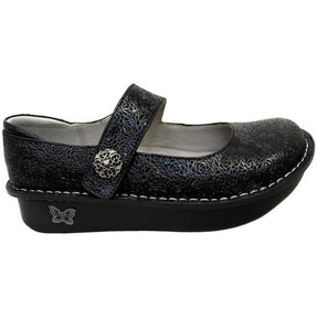 Alegria Paloma Womens Mary Jane Shoes Embossed Leather Comfort APMA in Inky