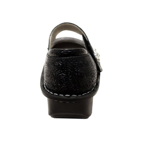 Alegria Paloma Womens Mary Jane Shoes Embossed Leather Comfort APMA in Inky