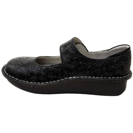 Alegria Paloma Womens Mary Jane Shoes Embossed Leather Comfort APMA in Inky