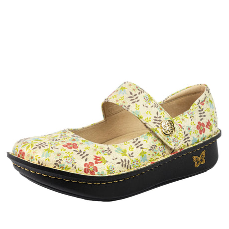 Alegria Paloma Womens Mary Jane Slip Resistant Shoes in Good As Gold