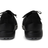 PEAQ Mens Smart Shoes Q-Chip Smart Step Counter Knit Lace-Up Sneakers in Black