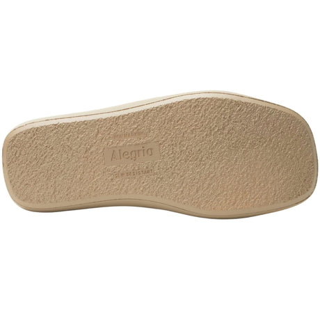 Alegria Portia Women’s Sandals Leather Adjustable Strap Comfort Slip-On in Beige