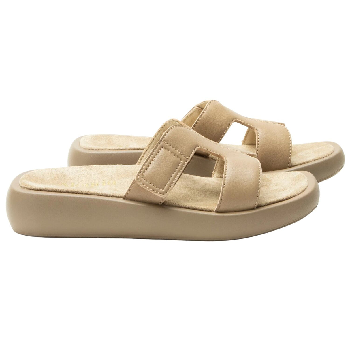 Alegria Portia Women’s Sandals Leather Adjustable Strap Comfort Slip-On in Beige
