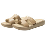 Alegria Portia Women’s Sandals Leather Adjustable Strap Comfort Slip-On in Beige