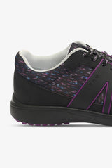 TRAQ Qarma 2 Sonar Womens Walking Shoes Smart Step Tracker Comfort Sneaker in Black