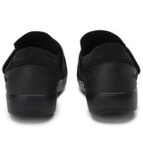 TRAQ Qwik Mens Smart Shoes Hook & Loop Q-Sport Rocker Slip-Resistant in Blackout