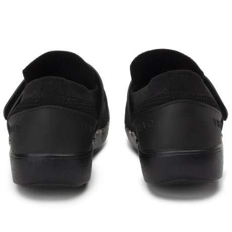 TRAQ Qwik Mens Smart Shoes Hook & Loop Q-Sport Rocker Slip-Resistant in Blackout