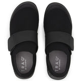TRAQ Qwik Mens Smart Shoes Hook & Loop Q-Sport Rocker Slip-Resistant in Blackout