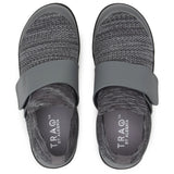 Alegria TRAQ Qwik Womens Walking Shoes Breathable Knit Slip-On in Charcoal