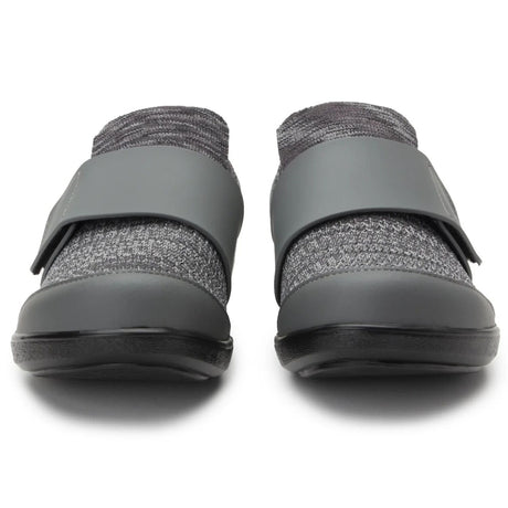Alegria TRAQ Qwik Womens Walking Shoes Breathable Knit Slip-On in Charcoal