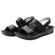 Alegria Verona Womens Leather Mini Rocker Sole Comfort Sandals in Inky - EUR 41