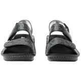 Alegria Verona Womens Leather Mini Rocker Sole Comfort Sandals in Inky