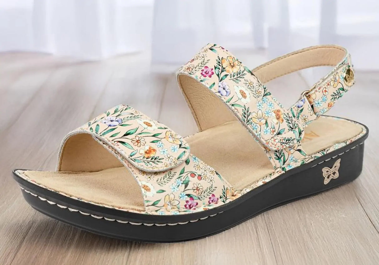 Alegria Verona Womens Comfort Leather Sandals in Summer Thyme