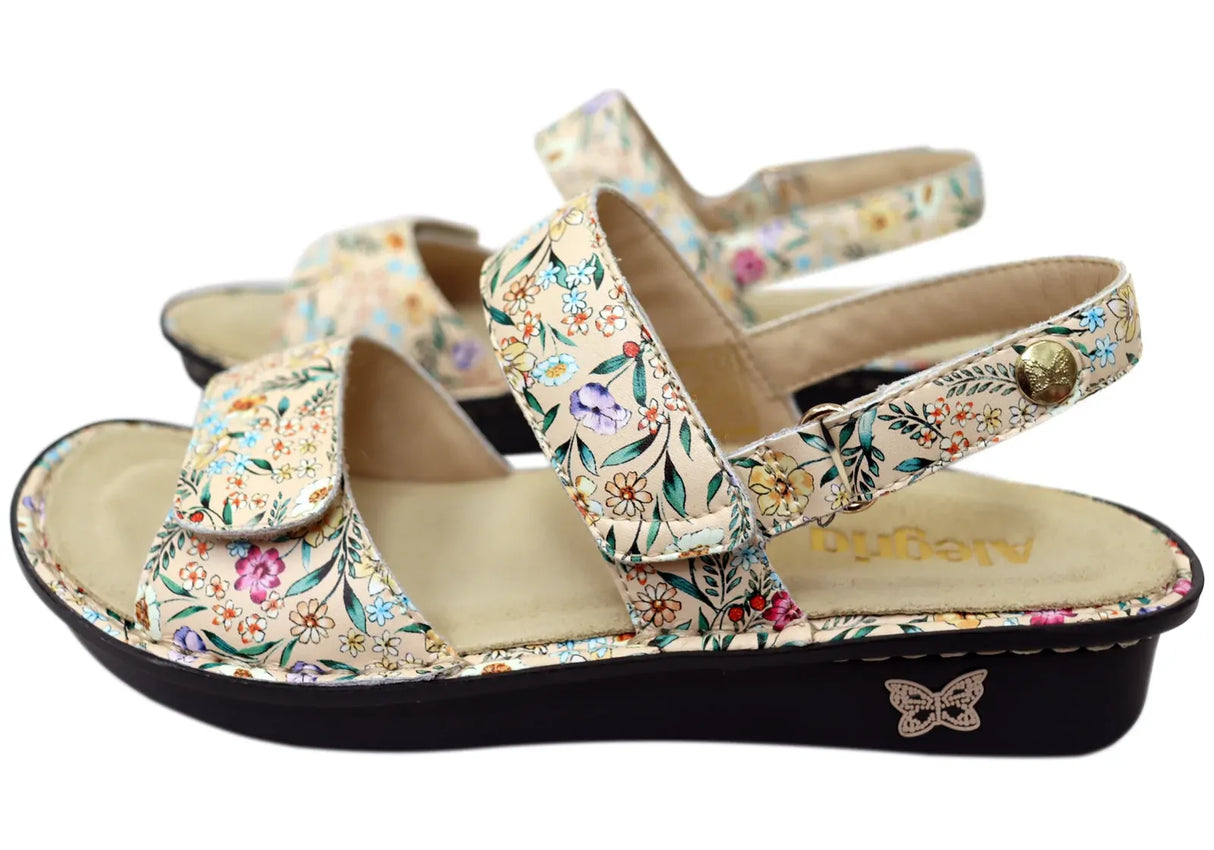 Alegria Verona Womens Comfort Leather Sandals in Summer Thyme