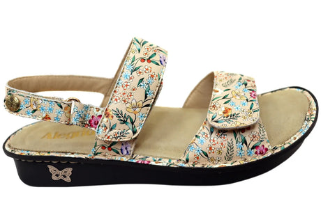 Alegria Verona Womens Comfort Leather Sandals in Summer Thyme