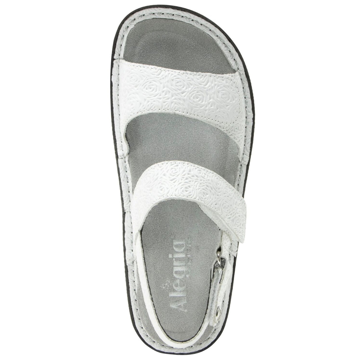 Alegria Verona Womens Comfort Leather Sandals in Blancalita