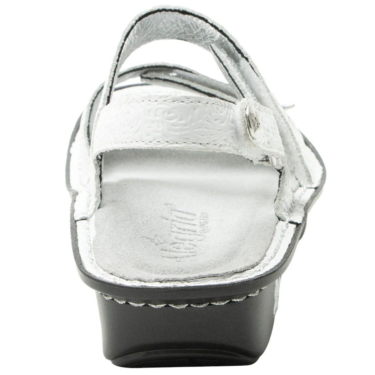 Alegria Verona Womens Comfort Leather Sandals in Blancalita