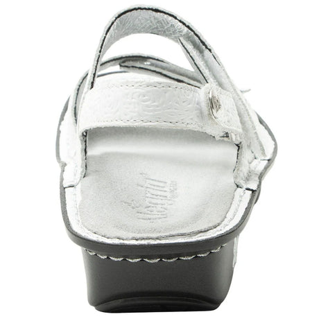 Alegria Verona Womens Comfort Leather Sandals in Blancalita