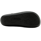 Alegria Vienna Womens Embossed Leather Slingback Sandals in Black Sapphire