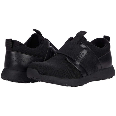 TRAQ Volition Mens Walking Shoes Smart Step Counter Comfort Trainer in Black