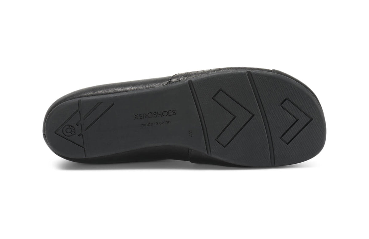Xero Womens Phoenix Leather Original Barefoot Flat Shoes - Black (Zero Drop)