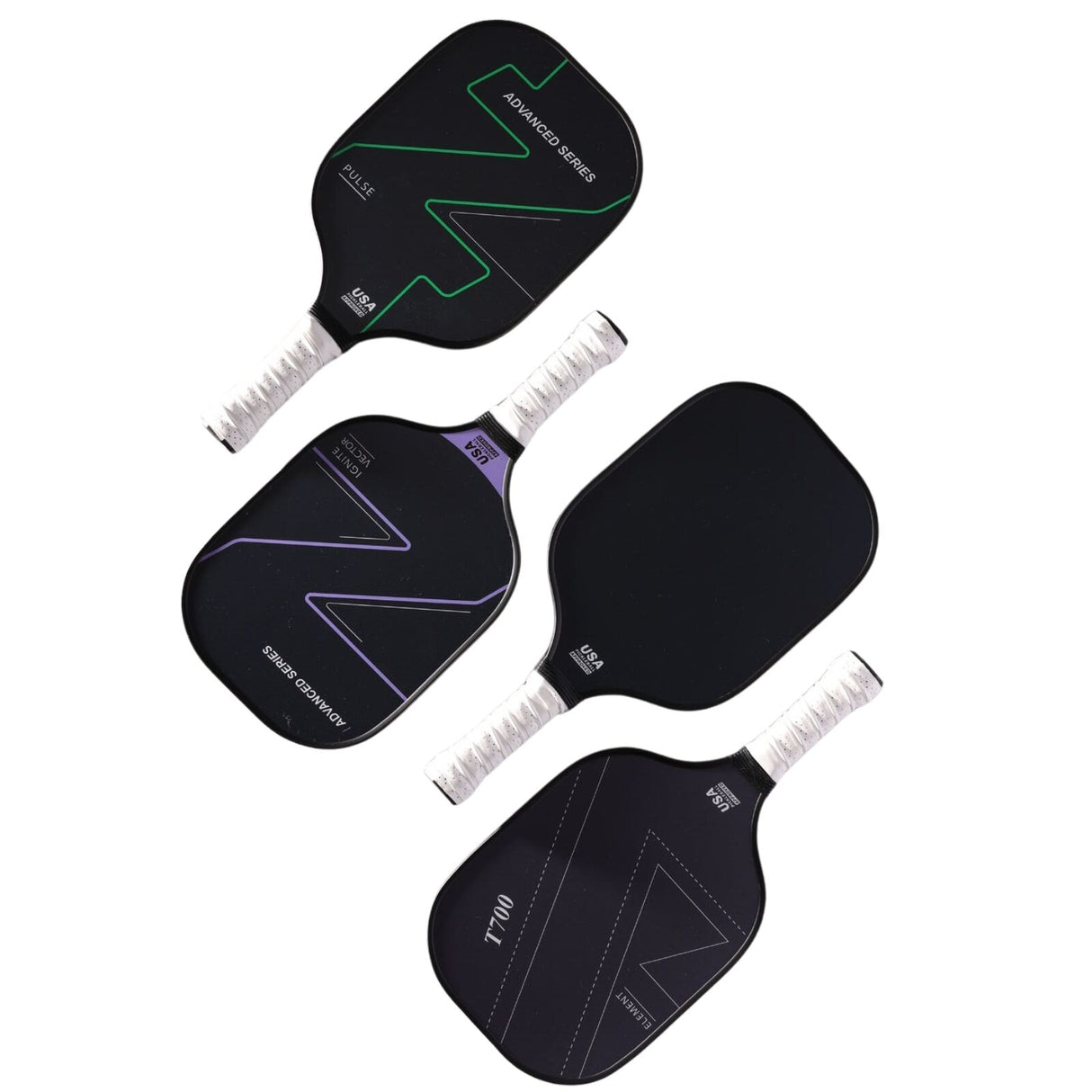 4x Graphite Carbon Fiber Pickleball Paddles Bulk (Racket/Racquets)