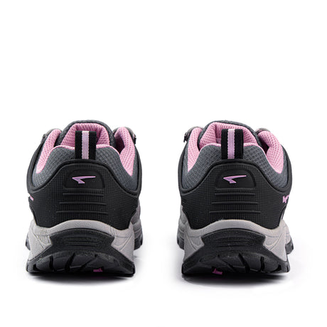 Sfida Pioneer Womens Outdoor Hiking Shoes - Charcoal/Black (Lace Up Sneakers)