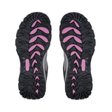 Sfida Pioneer Womens Outdoor Hiking Shoes - Charcoal/Black (Lace Up Sneakers)