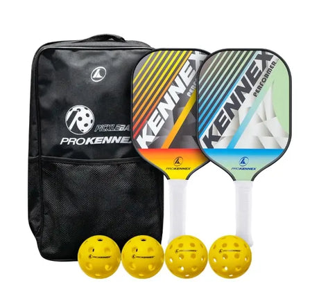 7-Piece Pro Kennex Pickleball Set w/ Balls, Paddles & Carry/Storage Bag