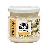 200g Polan Horseradish Sauce Traditional Recipe in Glass Jar - Product of Poland