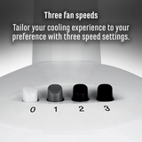 Sheffield 30cm Desk/Table Fan with 3 Speed Settings in White (PL705)