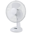 Sheffield 30cm Desk/Table Fan with 3 Speed Settings in White (PL705)