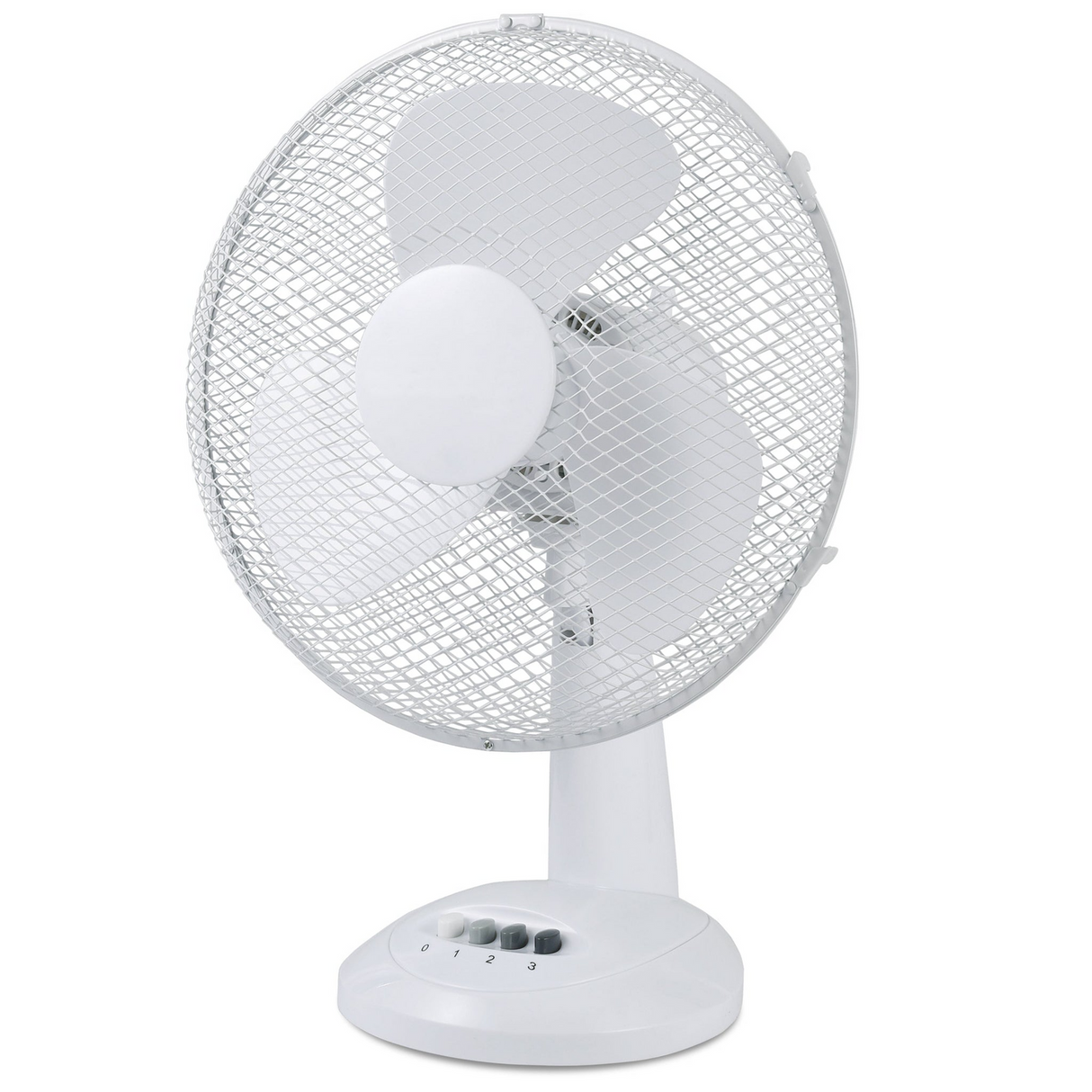 Sheffield 30cm Desk/Table Fan with 3 Speed Settings in White (PL705)