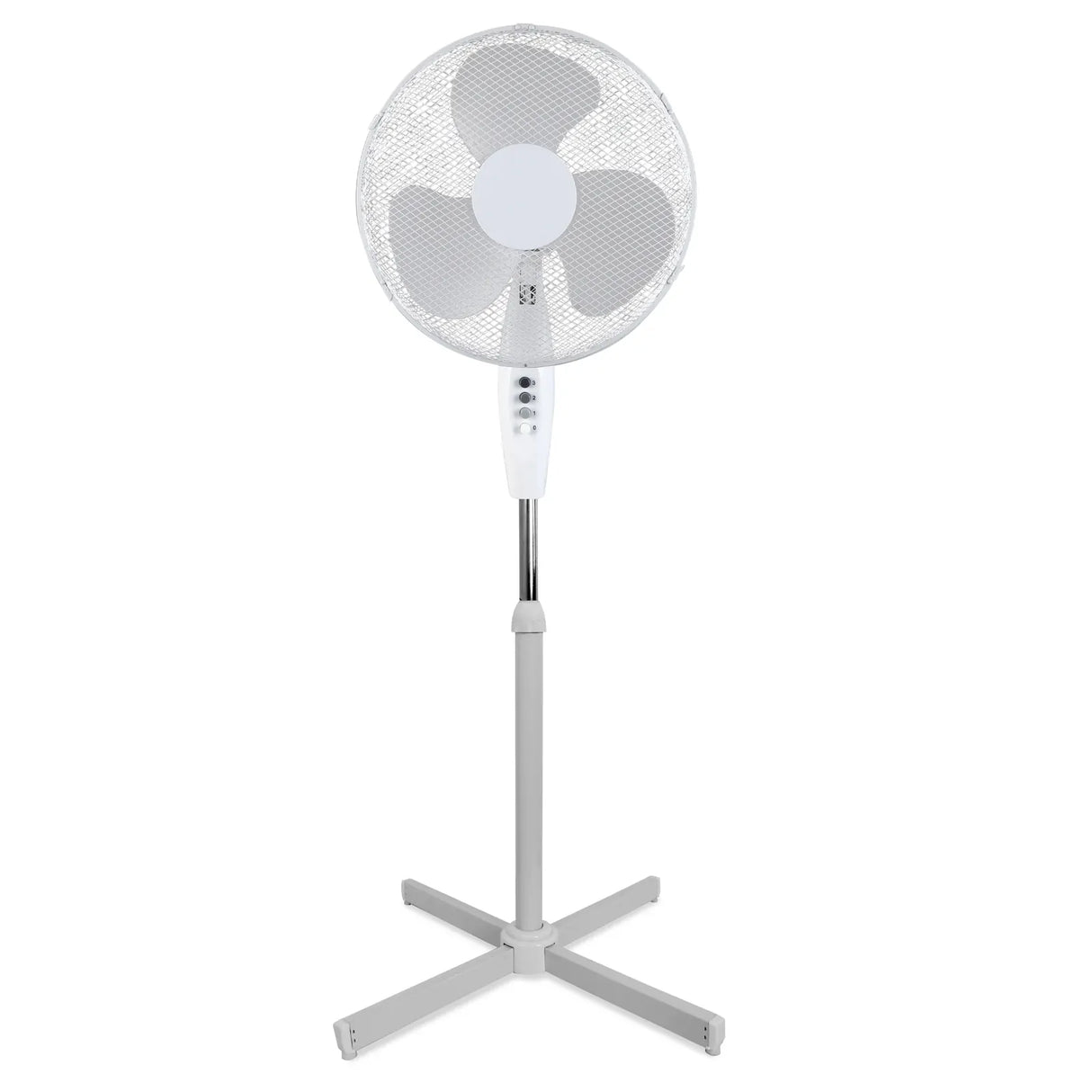 3x Sheffield 1.25m Tall Pedestal Oscillating Fan w/ 40cm Head Bulk Pack - White (Self Standing)