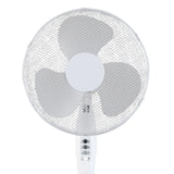 Sheffield 1.25m Tall Pedestal Oscillating Fan w/ 40cm Head - White (Self Standing)