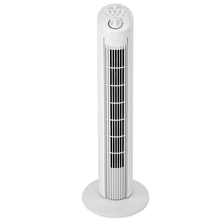 2x Sheffield 74cm Tower Oscillating Fan w/ 3-Speeds & Timer - White