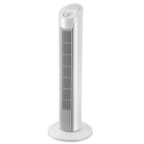 Sheffield 74cm Tower Oscillating Fan w/ 3-Speeds & Timer - White
