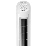 Sheffield 74cm Tower Oscillating Fan w/ 3-Speeds & Timer - White