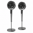 2x Sheffield 3D Pedestal Circulator Fan w/ LCD & Remote Control Bulk Pack - Grey (PLA1955)