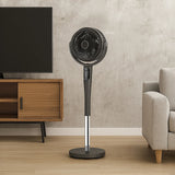 Sheffield 3D Pedestal Circulator Fan w/ LCD & Remote Control - Grey (PLA1955)